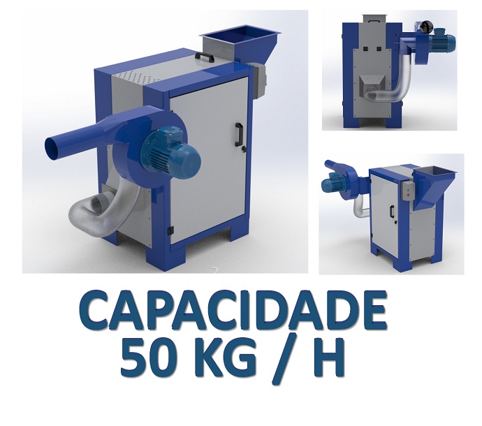 Máquina para abertura e enchimento de Fibras - MP-690 - Capacidade 50 Kg/h